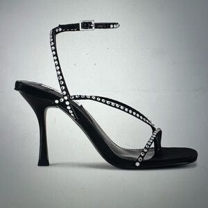 Brand New Annie Heel in black diamanté